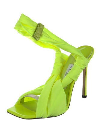 Jimmy Choo Ruffle Embellishment Sandals