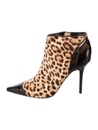 Jimmy Choo Ponyhair Animal Print Boots