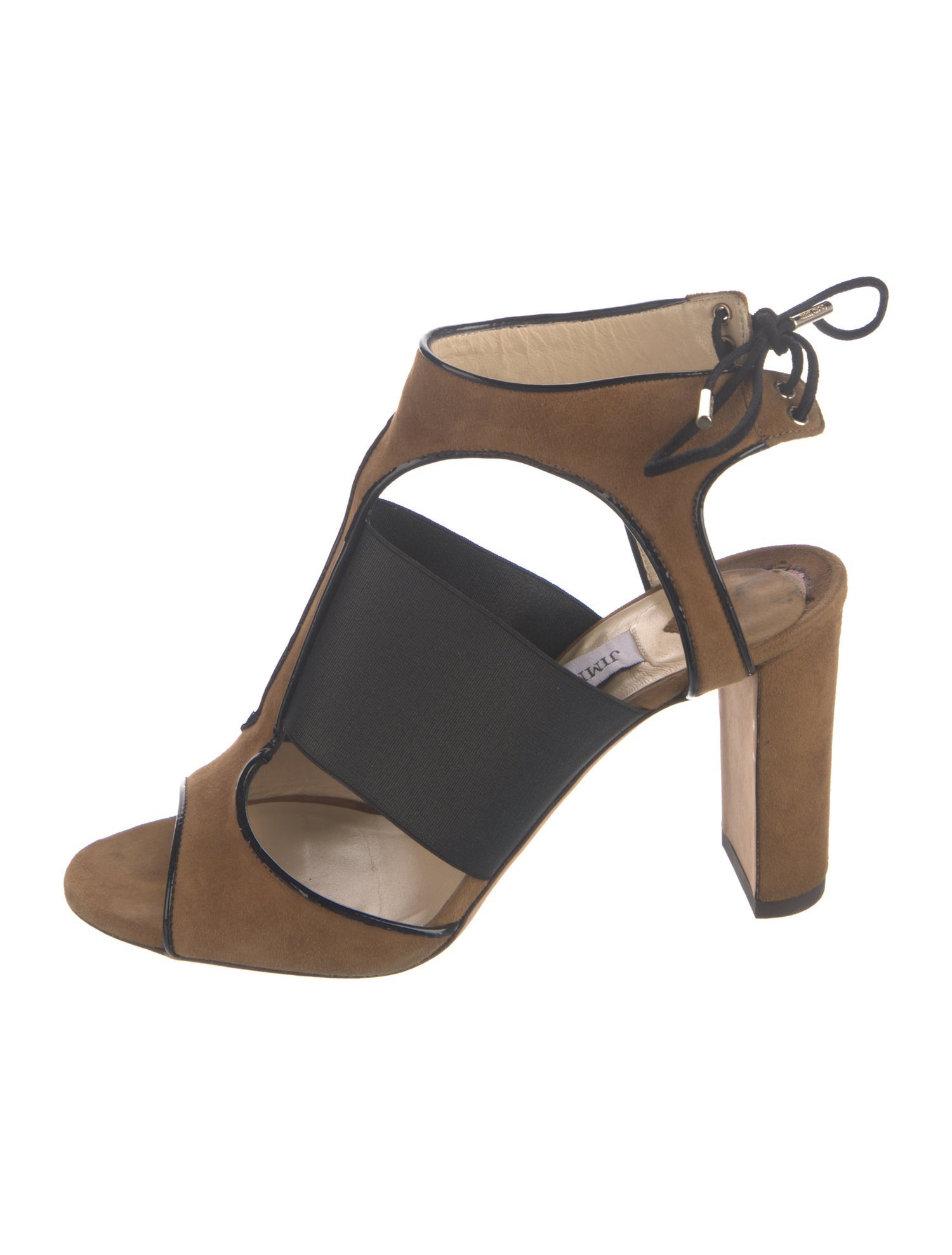 Jimmy Choo Suede T-Strap Sandals