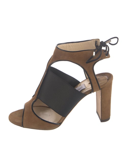 Jimmy Choo Suede T-Strap Sandals
