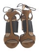Jimmy Choo Suede T-Strap Sandals