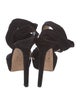 Jimmy Choo Suede Bow Accents Sandals