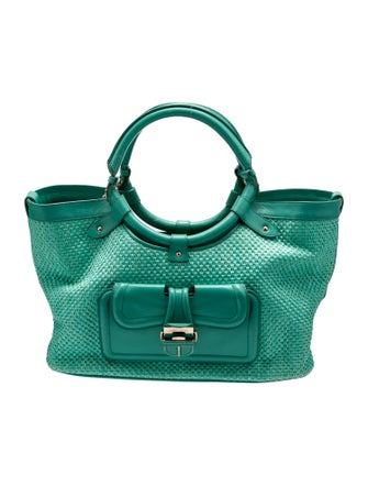 Jimmy Choo Raffia Top Handle Bag