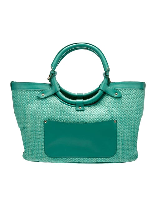 Jimmy Choo Raffia Top Handle Bag