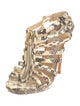 Jimmy Choo Snakeskin Animal Print Gladiator Sandals