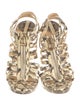 Jimmy Choo Snakeskin Animal Print Gladiator Sandals