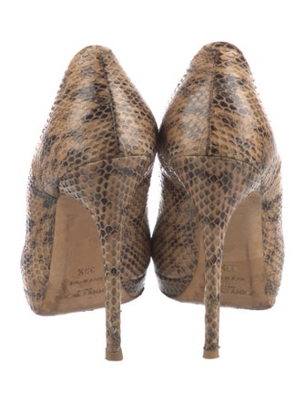 Jimmy Choo Embossed Leather Animal Print Pumps