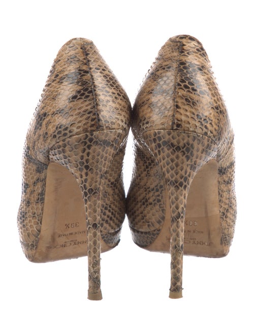 Jimmy Choo Embossed Leather Animal Print Pumps