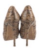 Jimmy Choo Embossed Leather Animal Print Pumps