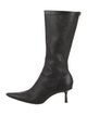 Jimmy Choo Leather Eyelet Trim Boots