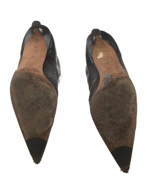 Jimmy Choo Leather Eyelet Trim Boots