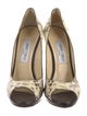 Jimmy Choo Leather Animal Print Pumps