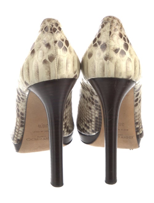 Jimmy Choo Leather Animal Print Pumps