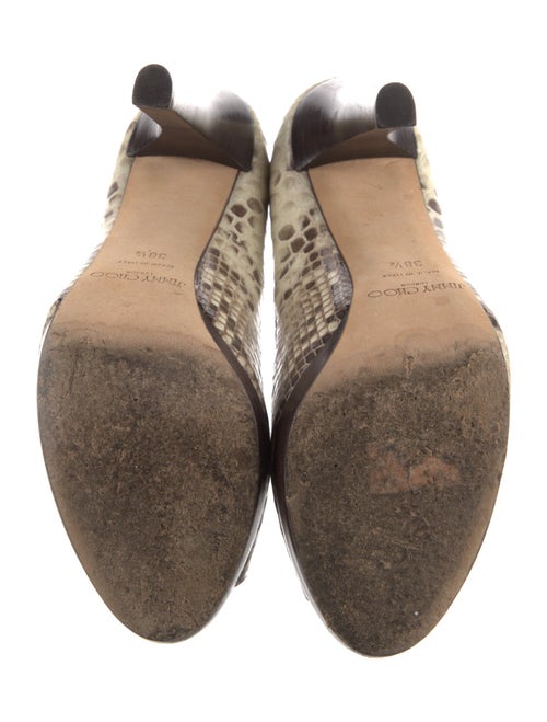 Jimmy Choo Leather Animal Print Pumps