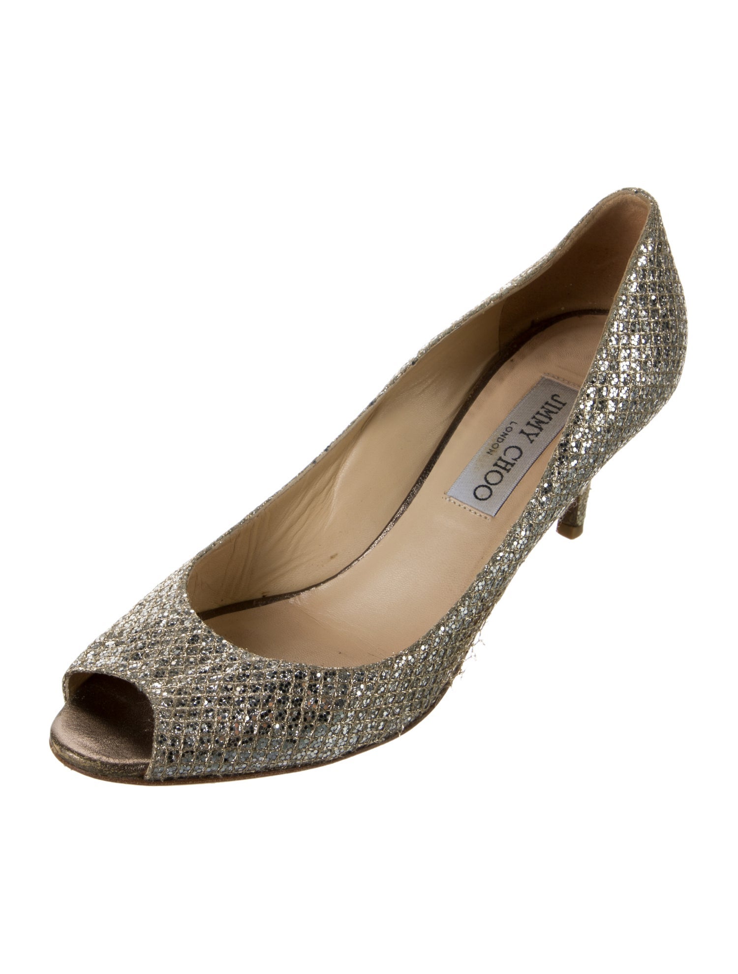 Jimmy Choo Glitter Accents Pumps