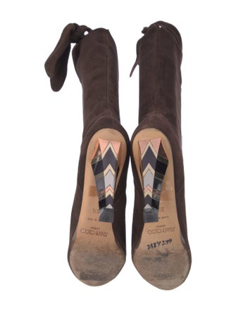Jimmy Choo Suede Lace-Up Boots
