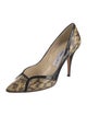 Jimmy Choo Snakeskin Animal Print D'Orsay Pumps