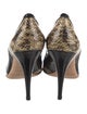 Jimmy Choo Snakeskin Animal Print D'Orsay Pumps