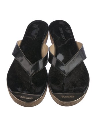 Jimmy Choo Leather Flip Flops