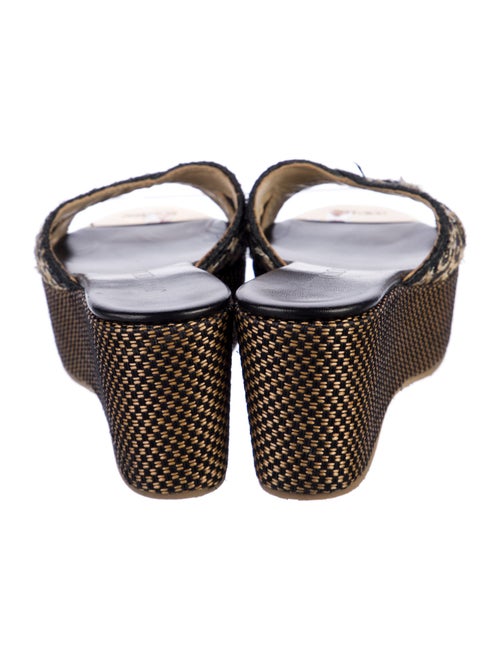 Jimmy Choo Leather Animal Print Slides