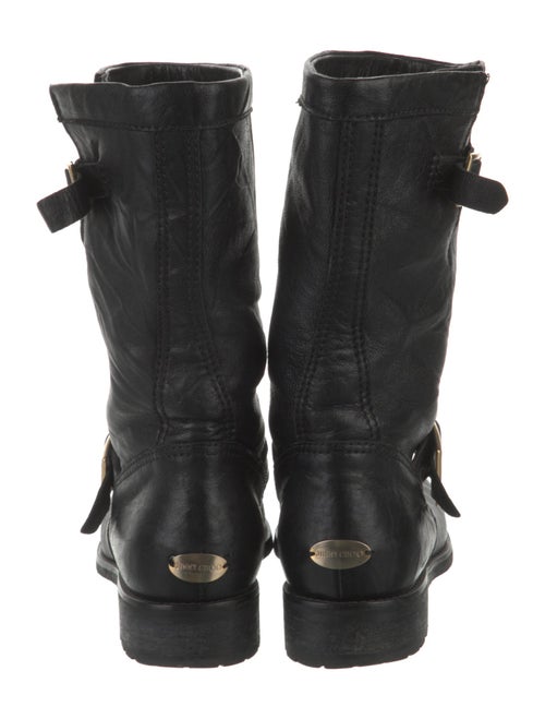 Jimmy Choo Leather Moto Boots