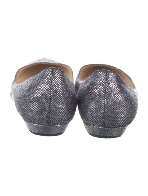 Jimmy Choo Leather Sequin Embellishments Flats