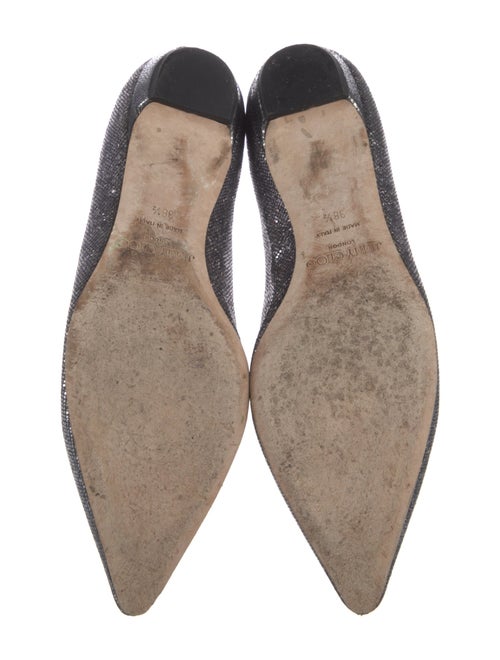 Jimmy Choo Leather Sequin Embellishments Flats