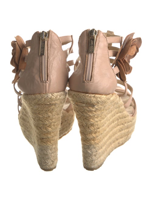 Jimmy Choo Leather Studded Accents Espadrilles