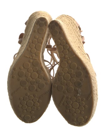 Jimmy Choo Leather Studded Accents Espadrilles