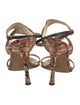 Jimmy Choo Satin Printed Sandals