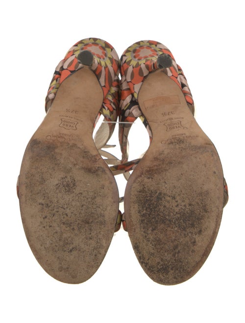 Jimmy Choo Satin Printed Sandals