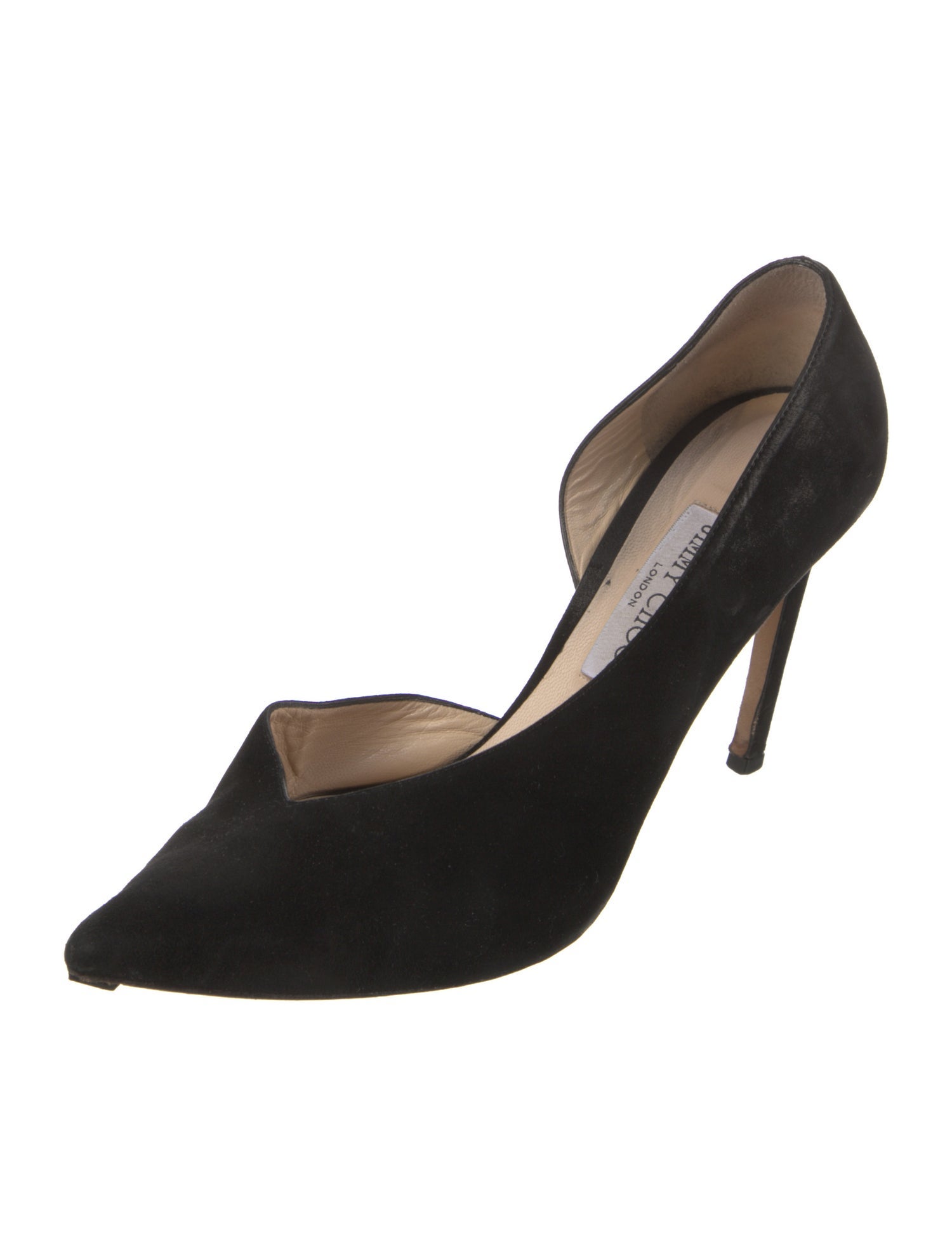 Jimmy Choo Suede D'Orsay Pumps