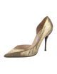 Jimmy Choo Embossed Leather Animal Print D'Orsay Pumps
