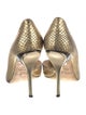 Jimmy Choo Embossed Leather Animal Print D'Orsay Pumps