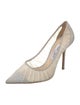 Jimmy Choo Mesh Glitter Accents Pumps
