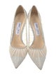 Jimmy Choo Mesh Glitter Accents Pumps