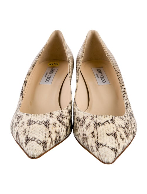 Jimmy Choo Snakeskin Animal Print Pumps
