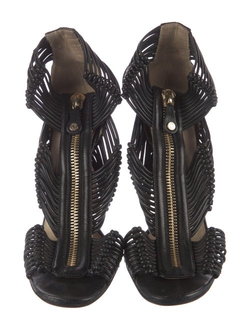 Jimmy Choo Leather T-Strap Sandals