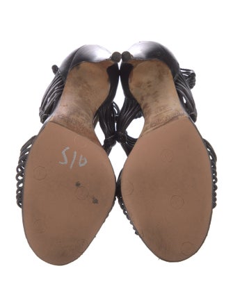 Jimmy Choo Leather T-Strap Sandals