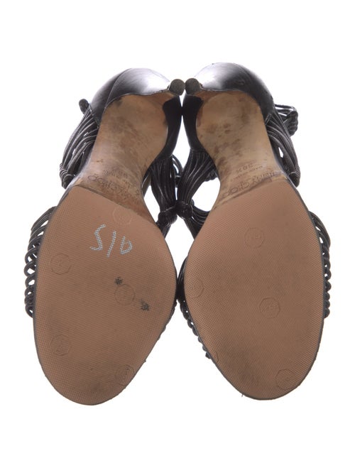 Jimmy Choo Leather T-Strap Sandals