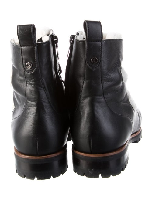 Jimmy Choo Leather Combat Boots