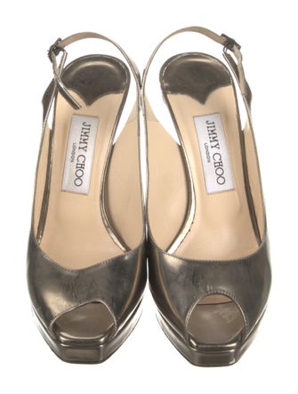 Jimmy Choo Leather Slingback Pumps