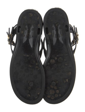 Jimmy Choo Rubber Studded Accents Gladiator Sandals