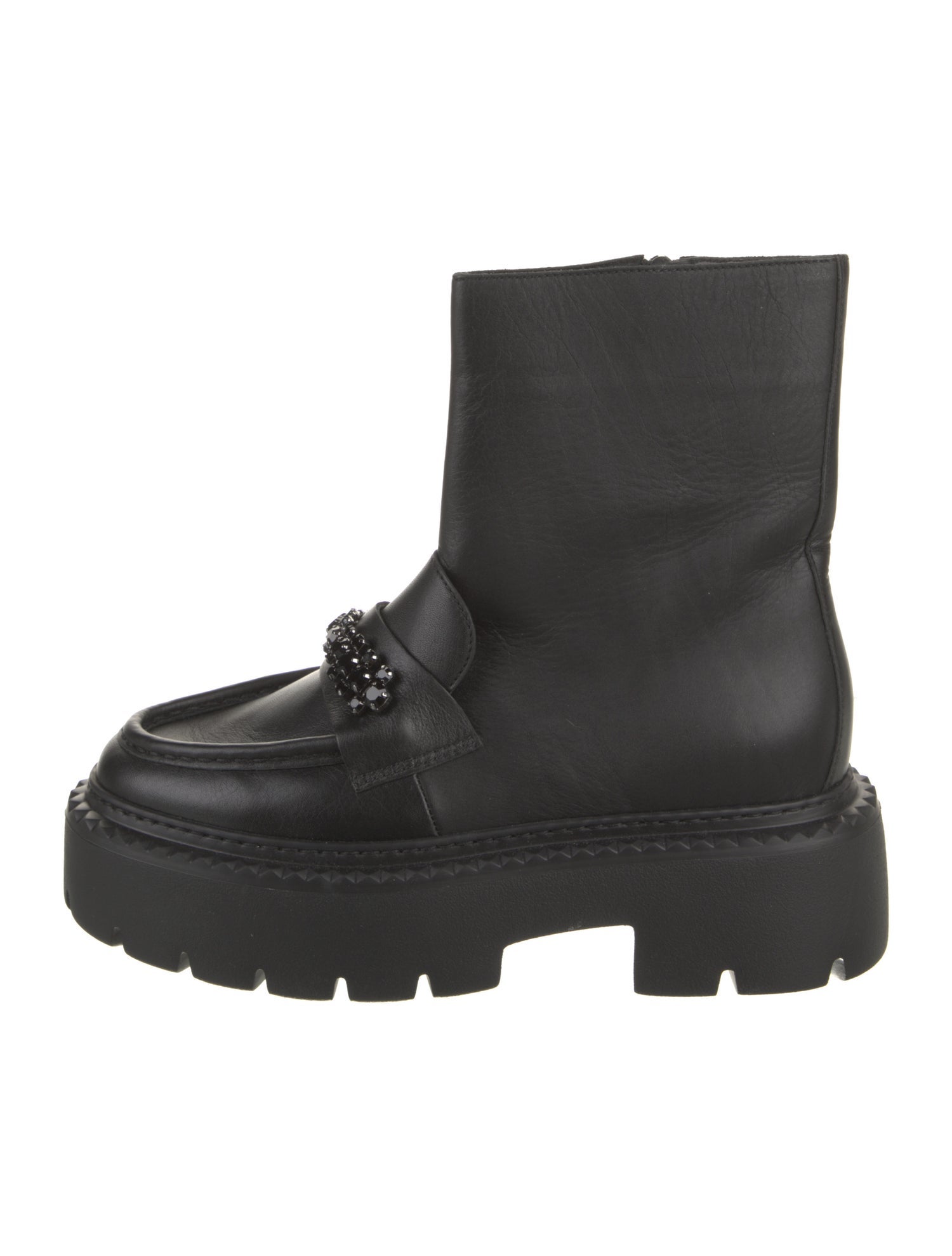 Jimmy Choo Leather Combat Boots