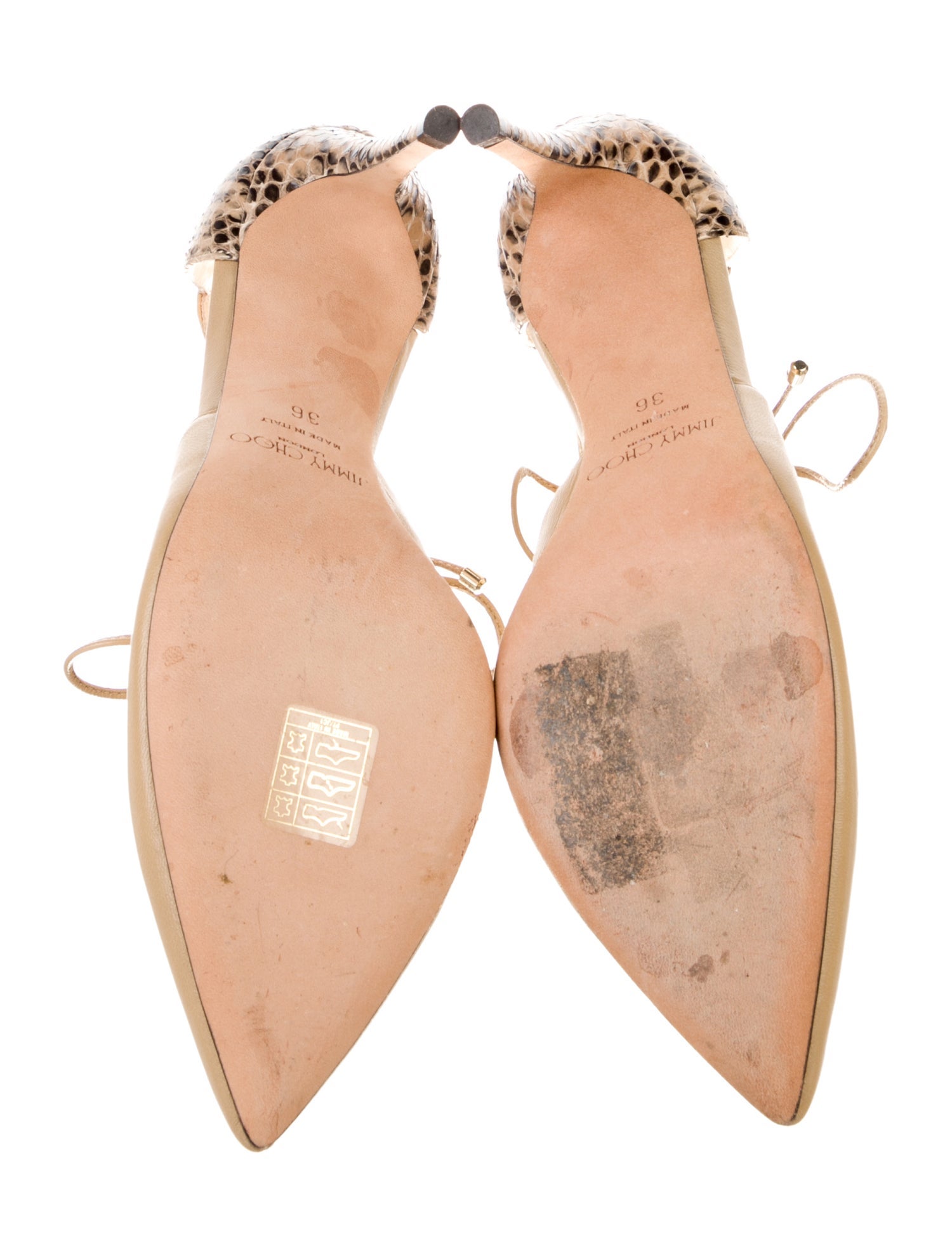 Jimmy Choo Leather T-Strap Pumps