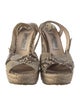 Jimmy Choo Snakeskin Animal Print Espadrilles