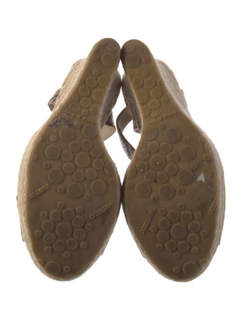 Jimmy Choo Snakeskin Animal Print Espadrilles