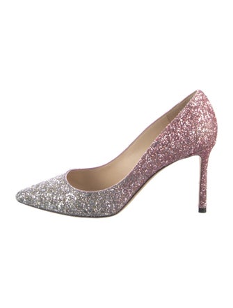 Jimmy Choo Romy 85 Glitter Pumps