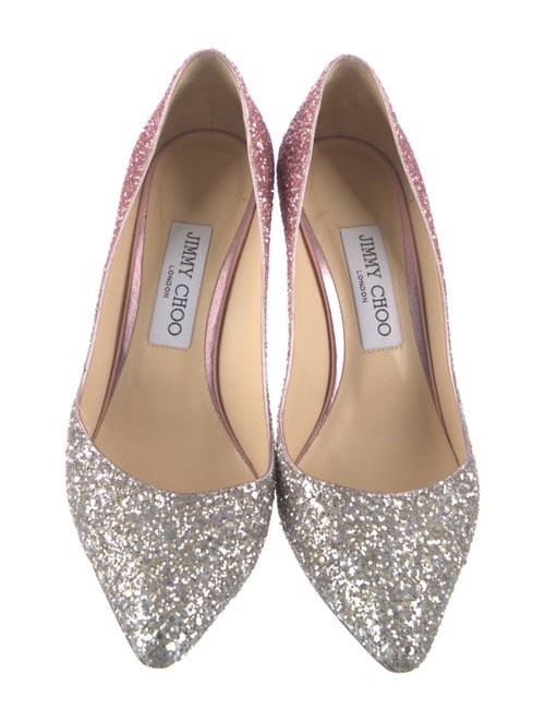 Jimmy Choo Romy 85 Glitter Pumps