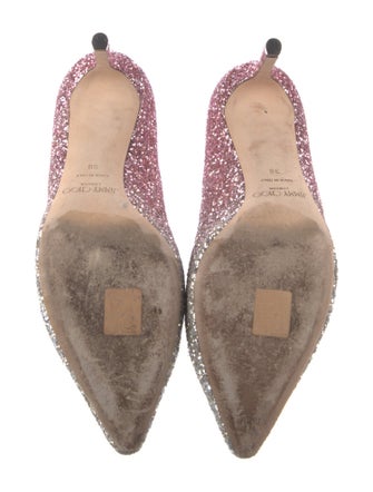 Jimmy Choo Romy 85 Glitter Pumps